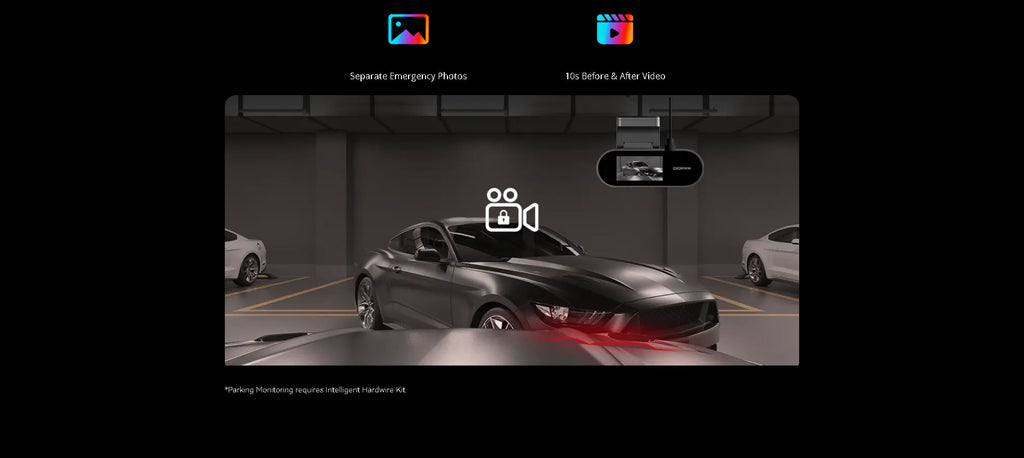 2K Front 1080P Rear Dash Cam DDPAI N2 Dual Night Vision Hidden Car Recorder Parking Monitoring
