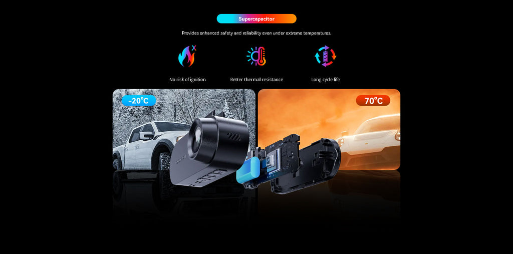 2K Front 1080P Rear Dash Cam DDPAI N2 Dual Night Vision Hidden Car Recorder Parking Monitoring