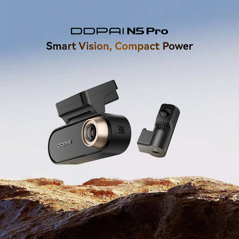 DDPAI N5 Pro Dual Channel Dash Cam 4K+2K Front Rear Camera, 3K 60fps, NightVIS 2.0, Radar Parking Monitor, Super Capacitor, 5GHz WiFi6
