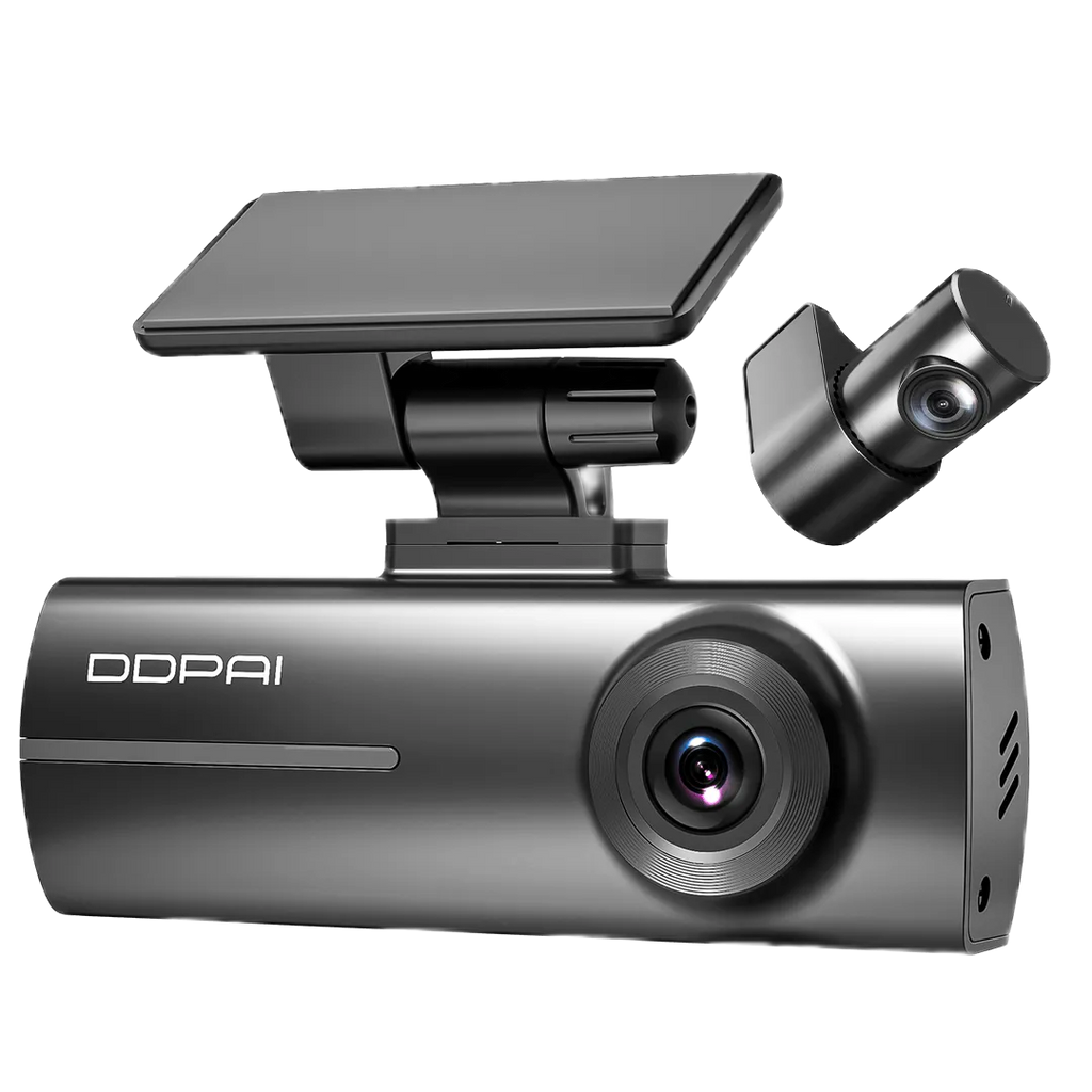 Front & Interior Dual Dash Cam 1296P 135° Wide Angle Car Recorder With Parking Monitoring