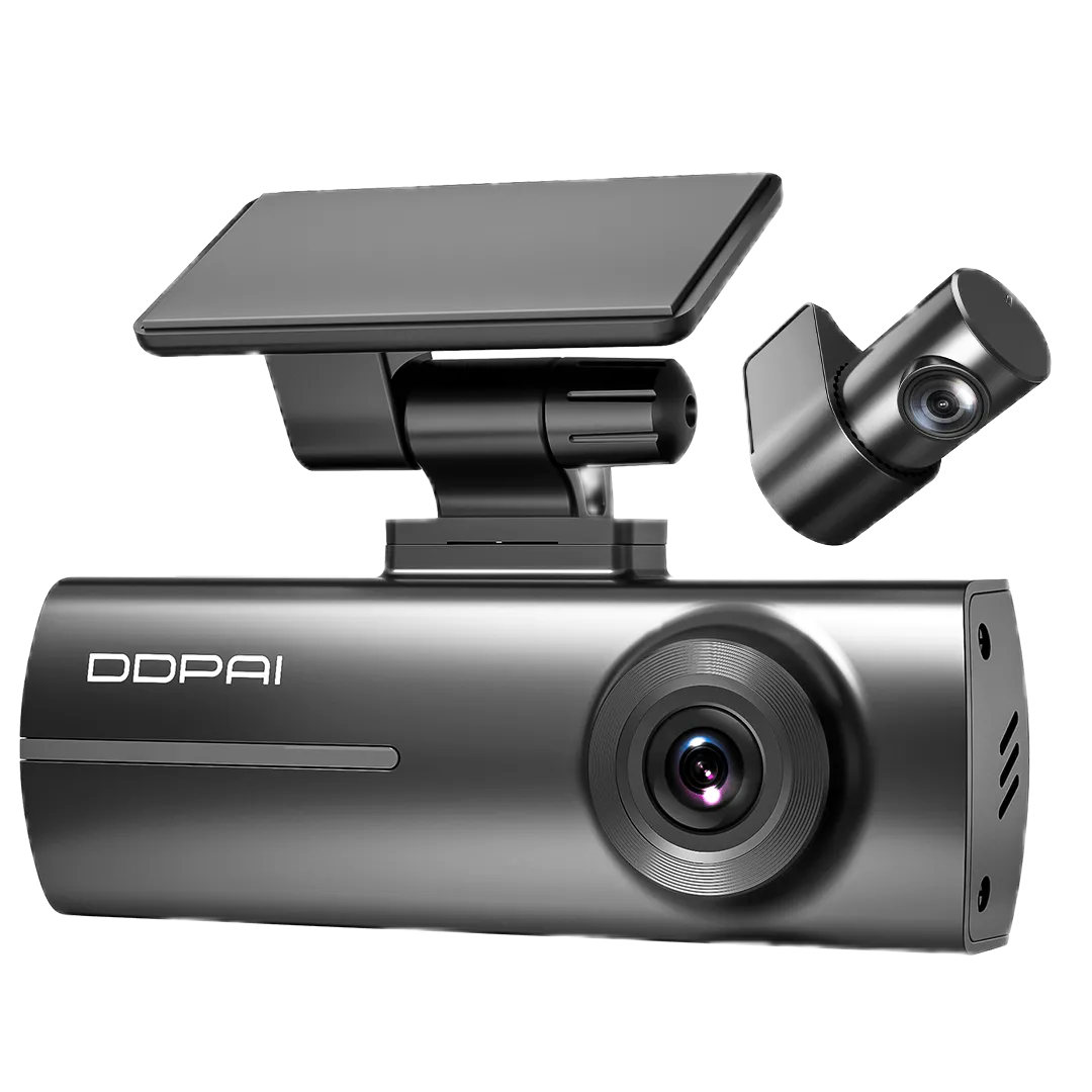 Front & Interior Dual Dash Cam 1296P 135° Wide Angle Car Recorder With Parking Monitoring