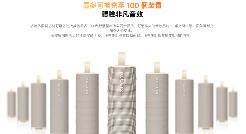 30W Xiaomi Sound Outdoor Waterproof Bluetooth Speaker IP67, 12 Hours Playtime TWS Stereo Portable Party Speaker
