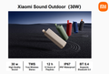 30W Xiaomi Sound Outdoor Waterproof Bluetooth Speaker IP67, 12 Hours Playtime TWS Stereo Portable Party Speaker