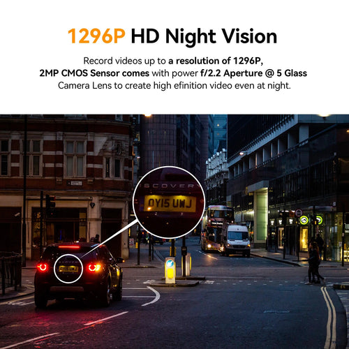1296P Hidden Dash Camera DDPAI Mini Pro Night Vision Super Capacitor Car Driving Recorder WiFi App Control