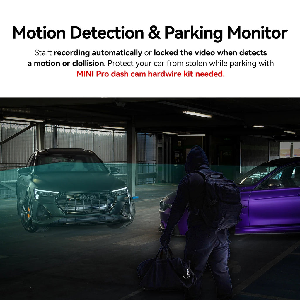 1296P Hidden Dash Camera DDPAI Mini Pro Night Vision Super Capacitor Car Driving Recorder WiFi App Control