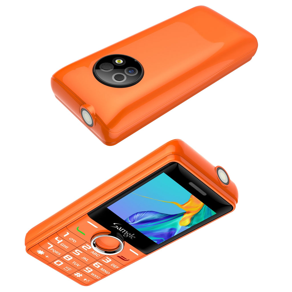 2G Mini GSM Phone Dual Nano SIM Ultra Light Pocket Backup Mobile With Laser Pointer & Flashlight