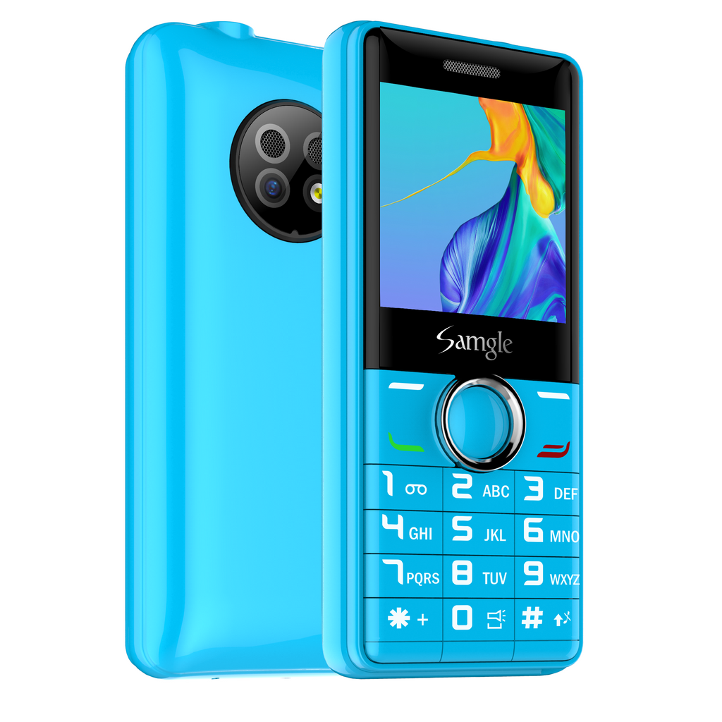 2G Mini GSM Phone Dual Nano SIM Ultra Light Pocket Backup Mobile With Laser Pointer & Flashlight