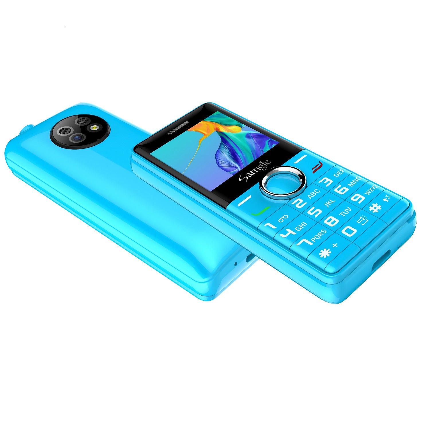 2G Mini GSM Phone Dual Nano SIM Ultra Light Pocket Backup Mobile With Laser Pointer & Flashlight