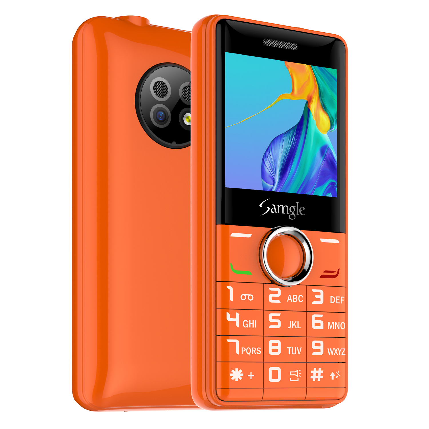 2G Mini GSM Phone Dual Nano SIM Ultra Light Pocket Backup Mobile With Laser Pointer & Flashlight