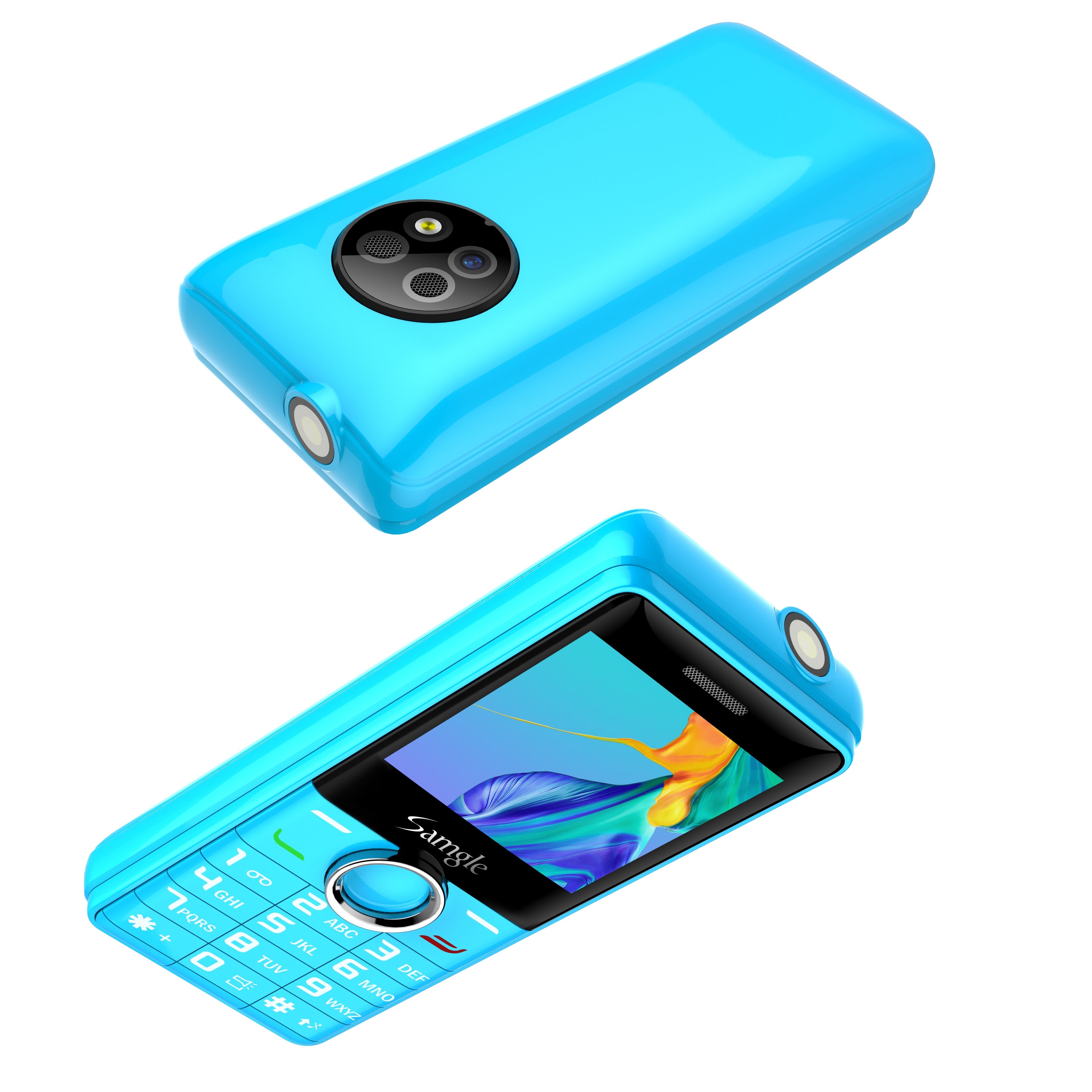 2G Mini GSM Phone Dual Nano SIM Ultra Light Pocket Backup Mobile With Laser Pointer & Flashlight