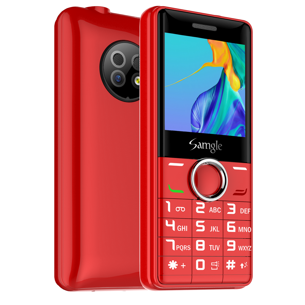 2G Mini GSM Phone Dual Nano SIM Ultra Light Pocket Backup Mobile With Laser Pointer & Flashlight